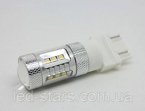 Світлодіодна автолампа 3157, 15 W (560 Lm) Original Samsung LED chip (SMD2323) безоцольна двоконтактна