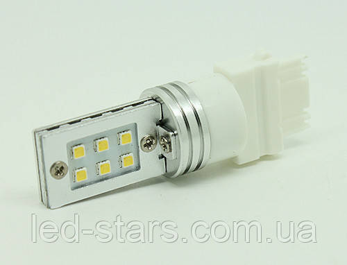 Світлодіодна автолампа 3157 12 W (500 Lm) Original Samsung LED chip SMD2323) двоконтактна безоцольна