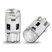 Светодиодная белая (White) автолампа T10 4 3014SMD (70Lm) crystal cover (Precision)