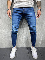 Мужские потертые синие джинсы, турецкие джинсы мужские повседневные модные