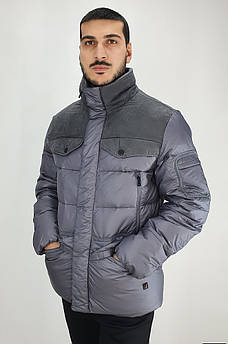 Куртка зимова чоловіча сіра 141002M