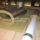 Утеплювач для труб — базальтовий ламельний фольгований мат 100 мм., фото 3