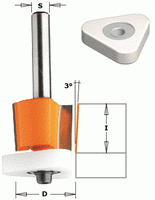 Фреза СМТ фаскова A3-D12,7-I12,7-L54,2-d8