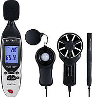 Термоанемометр VOLTCRAFT UM5/1 200 5 в 1, шумомір, люксметр, гігрометр, термометр, точка роси, Німеччина