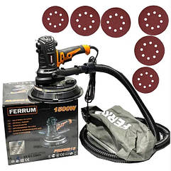 Шліфмашина для стін і стель FERRUM FRDWS15 з діодним підсвічуванням