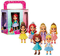 Disney Princess принцессы в одном набор из 6 кукол Аврора, Рапунцель, Золушка, Ариель, Мерида, Белоснежка