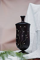 Декоративна ваза з натурального дерева "Квітка". Тополя