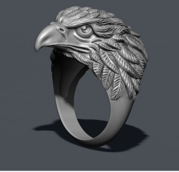 Срібний персень орел, фото 1