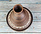 Тажин духовий гончарний з кераміки ангоб 1,3 л 220 мм / Таджин керамічний гончарний, фото 4