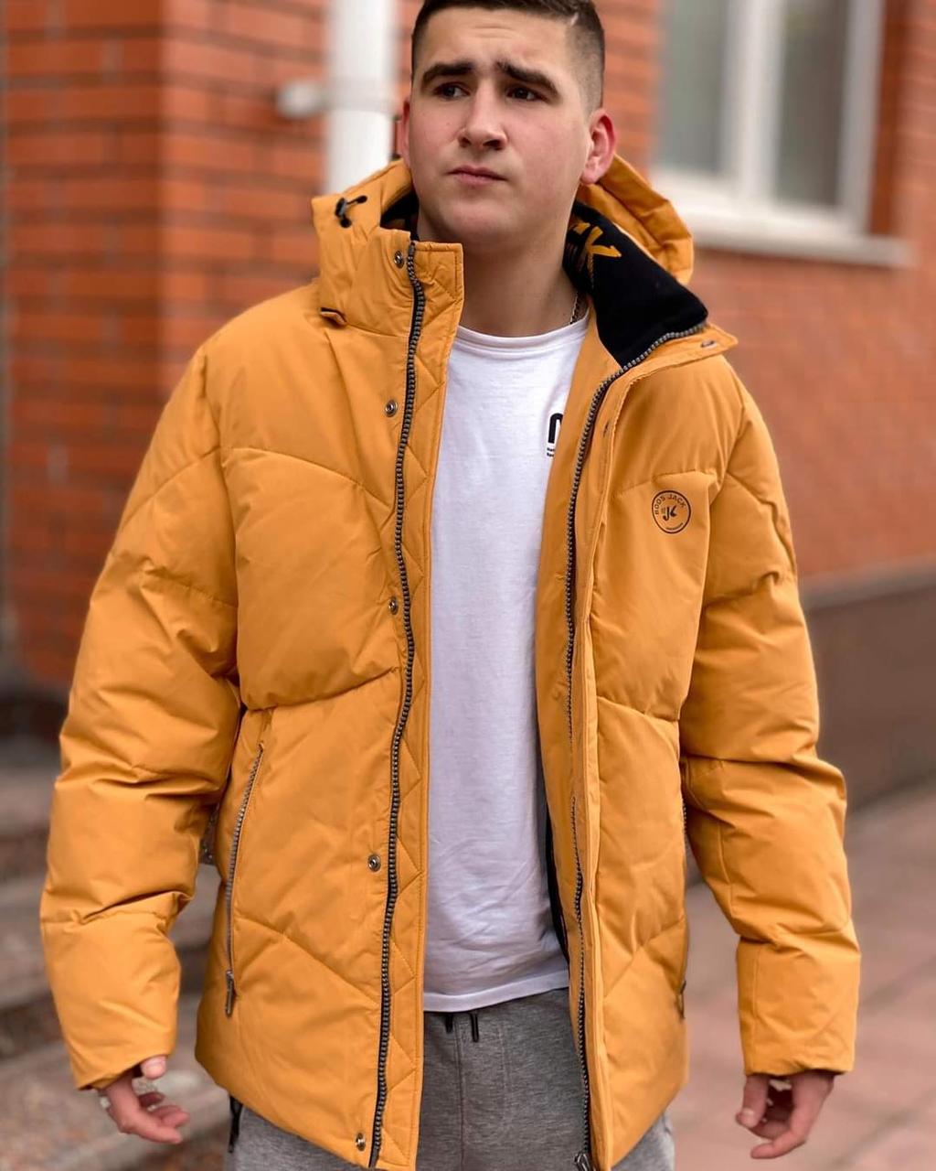 Куртка зимова чоловіча BOOS JACK 46-56 розмір арт.683, Жовтий, XXL