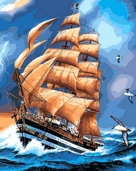 Картина за номерами Babylon VP477 Корабель у морі 40 х 50 см