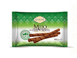 Вафельні трубочки Miio лісовий горіх ТМ Golski 180г