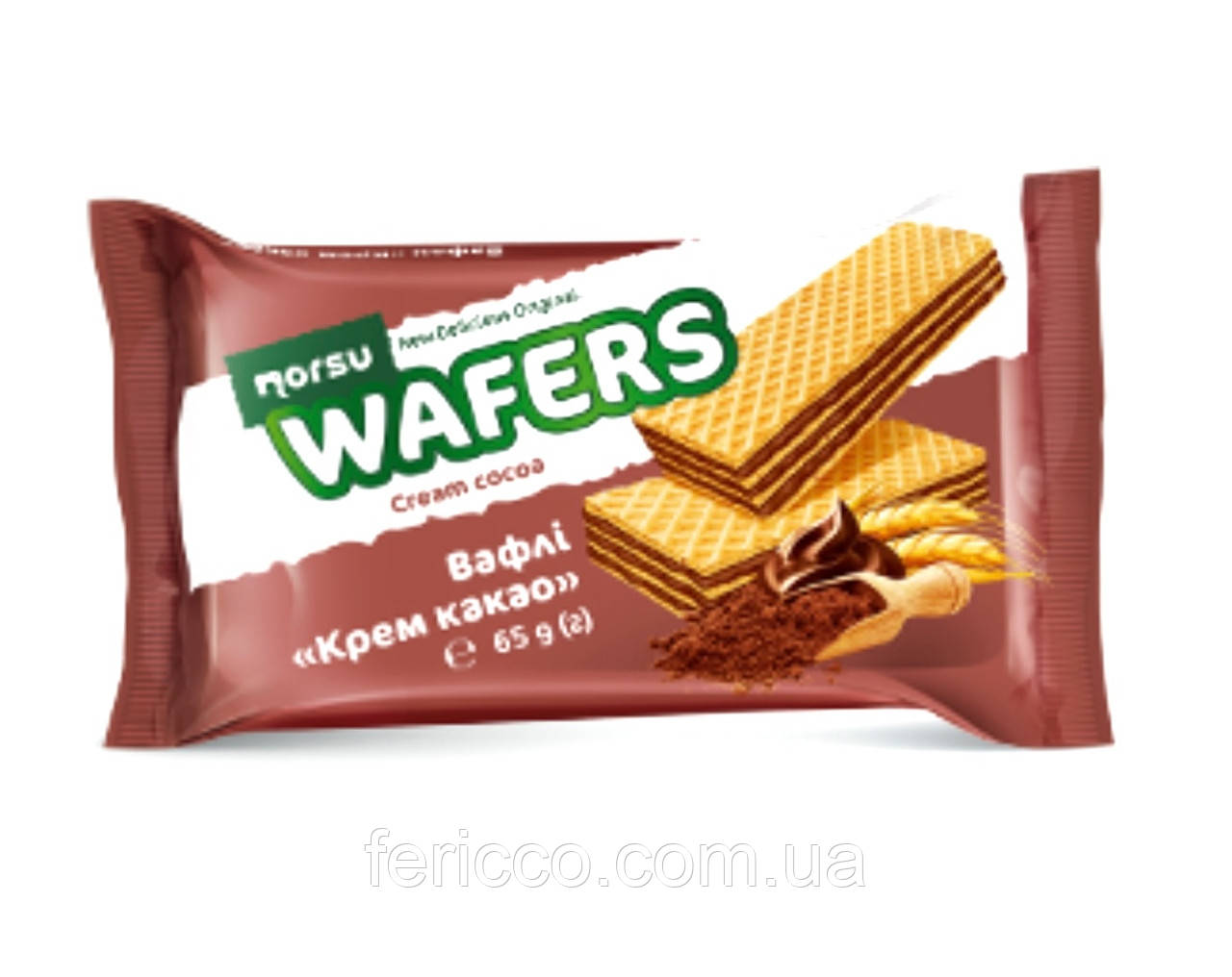 Вафлі крем-какао Wafers TM Norsu 65g, фото 1