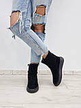 Жіночі замшеві черевики з довязкою панчохою Baby, фото 6