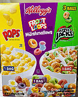 Потрійна упаковка мікс сухих сніданків Kellogg's