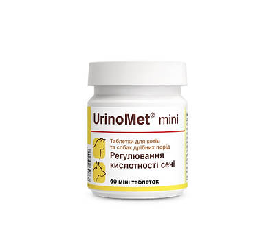 Dolfos UrinoMet mini УриноМет міні для собак і кішок 60 таб