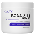 Амінокислота OstroVit Supreme Pure Bcaa 2-1-1 Instant 200 g / 20 servings / Natural 200 г