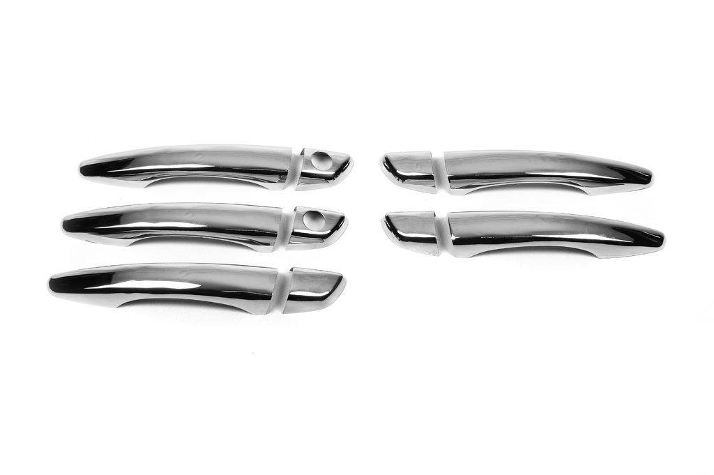 Накладки на ручки (нерж) 5 шт, OmsaLine - Італійська нержавіюча сталь для Peugeot Traveller 2017-2024 рр - фото 3 - id-p1203156618