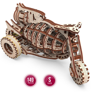Механічна Іграшка дерев'яна яна 3D-модель "Механічна машина. Старбайк" №10104/ПлейВуд/