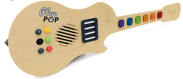 Іграшка дерев'яна Гітара електрична зі звуком №40552 /Classic World/
