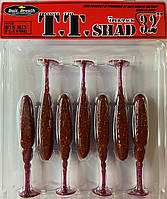 Приманка Bait Breath T.T.Shad 3.2" (7шт) Ur29 Chameleon/Red Seed