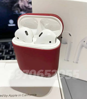 Бездротові навушники Airpods 2 Люкс Аналог 1в1 Версія LUX Усі функції та написи