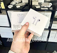 Беспроводные Наушники  AirPods 2 Чип AirOha. Пробиваются на сайте. Цвет белый + чехол