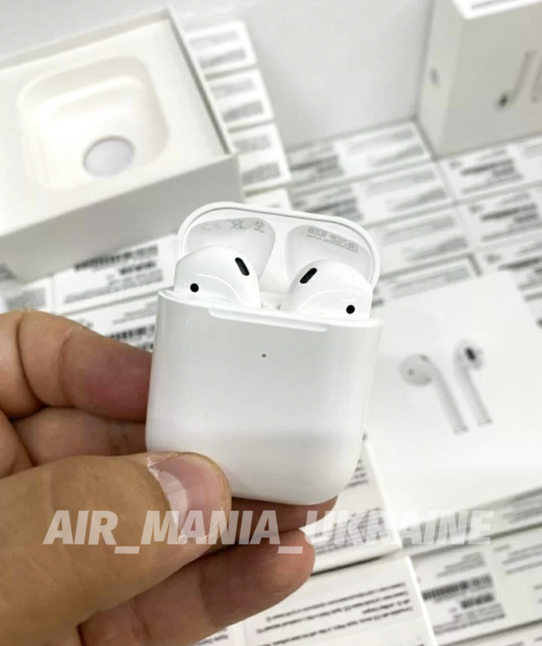 Бездротові навушники Люкс AirPods 2 Чип AirOha. Пробиваються на сайті Аналог