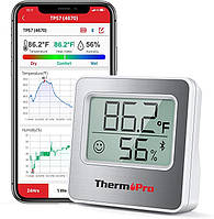 Цифровий кімнатний термогігрометр Thermopro TP357 Bluetooth з функцією сповіщення через застосунок