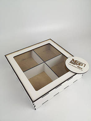 Подарункові коробки з ДВП для цукерок, пряників, печива, солодощів, фото 3