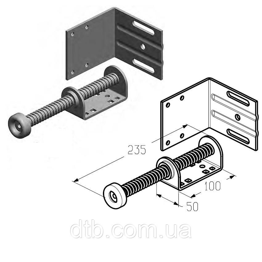 Демпфер Alutech SB-235 упор, відбійник для секційних воріт - фото 1 - id-p1530715809