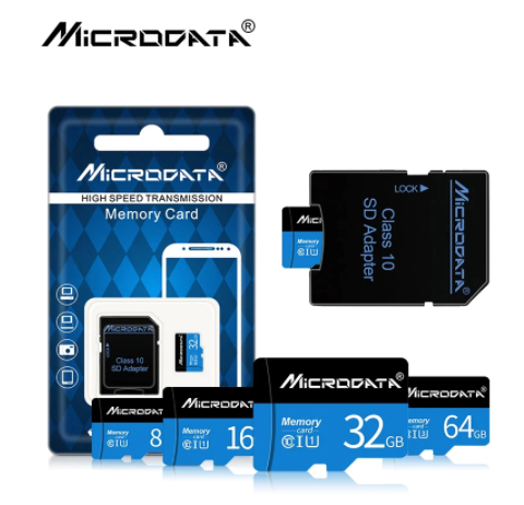 Карта пам'яті MicroData Micro SD 8 GB + Adapter CLASS 10 телефонів і фотоапаратів, фото 1