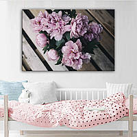 Картина на полотні Півонії 90, 60, 1