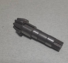 Вал вторинний L - 110 мм Z - 9 редуктора під ВОМ мотоблоку мотоблоку