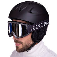 Маска-окуляри гірськолижні SPOSUNE дзеркальні MT-035-S (оправа-сіра