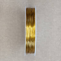 Дріт 0,5 мм 15 м Золотистого кольору