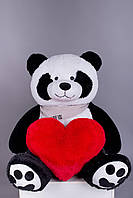 Ведмедик Плюшевий Панда з серцем 135 см (YK0143)