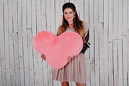 М'яка іграшка подушка "Серце" 75 см Рожева (YK0083)
