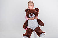 Плюшевий ведмідь Джиммі 90 см Шоколадний (YK0028), фото 3