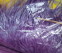 Перья на ленте фиолетовый 13-15см 10ярдов