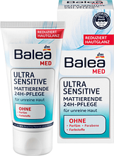 Матувальний денний крем для чутливої шкіри Balea MED Mattierende 24H-Pflege Ultra Sensitive 50 мл