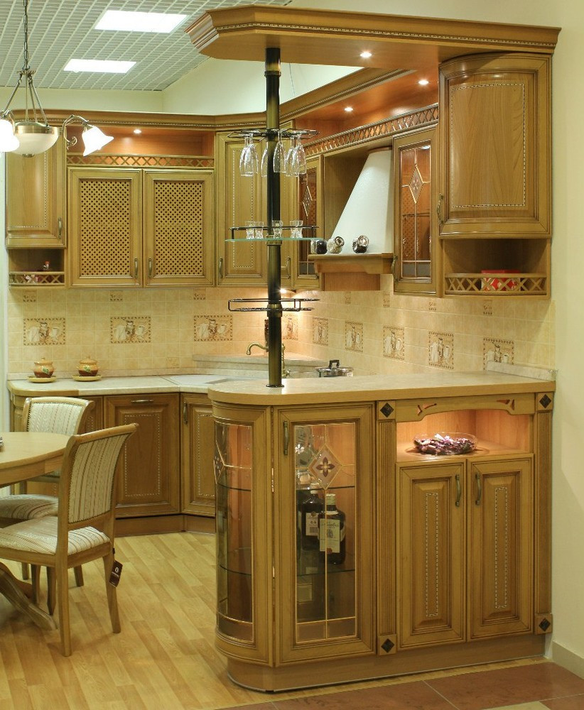 Кухня Под Заказ из натурального дерева КС-212 (Мебель-Плюс TM) (ID ...