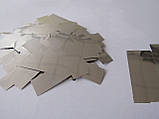 Конфеті: Метафан металізований блискучий срібний з двох сторін, фото 2