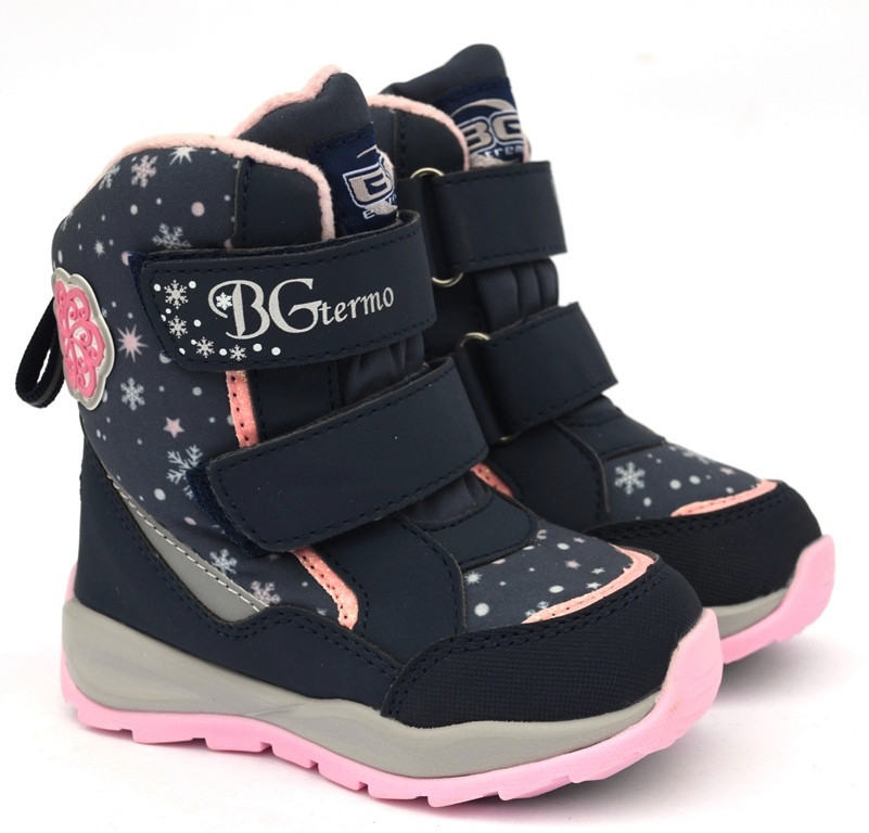 Дитячі зимові термо черевики B&G ZTE22-6/0312. Зимове взуття BG Termo