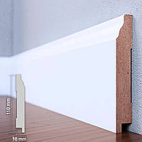 Плінтус МДФ Білий англійський розміри 2070x110x16мм