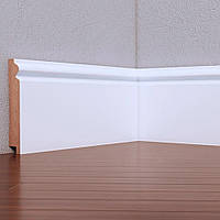 Плінтус МДФ Білий французький розміри 2070x110x16мм