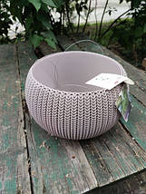 Підвісний горщик з кашпо для квітів Keter 9,4 л. Cozies M з ланцюжком, фіолетовий, фото 4