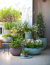 Підвісний горщик з кашпо для квітів Keter 9,4 л. Cozies M з ланцюжком, фіолетовий, фото 5