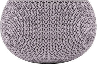 Підвісний горщик з кашпо для квітів Keter 9,4 л. Cozies M з ланцюжком, фіолетовий, фото 2