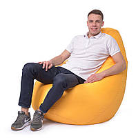 Кресло Мешок Груша Оксфорд XXL 150х100 Большой, бескаркасное кресло пуфик Желтый IQ